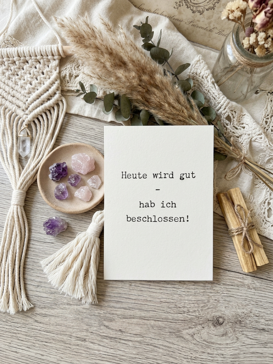 Postkarte "Heute wird gut"