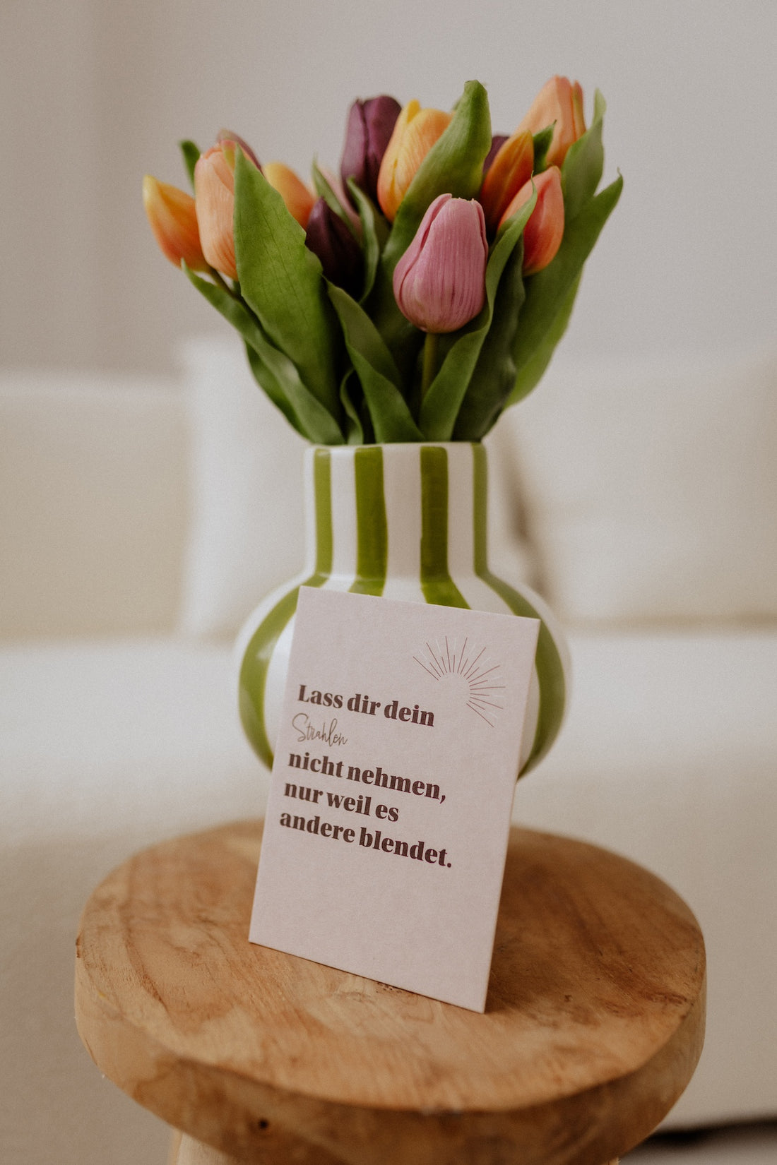 Postkarte "Strahlen"