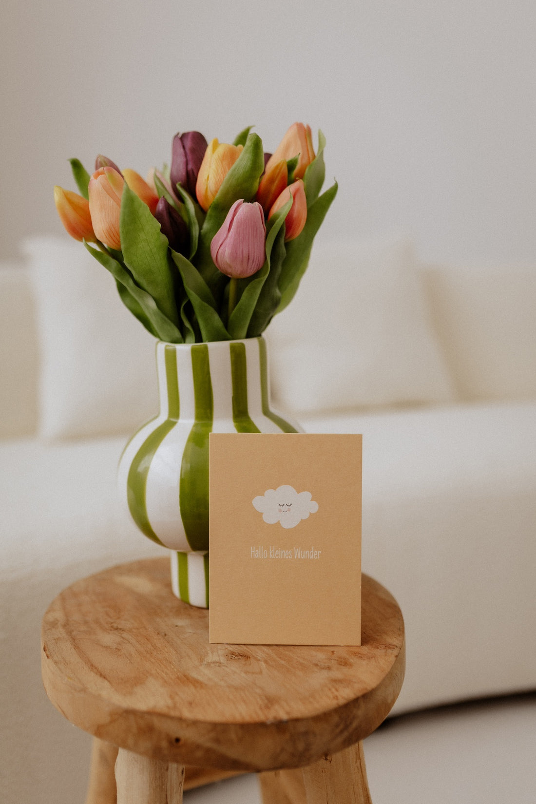 Postkarte "Hallo kleines Wunder"