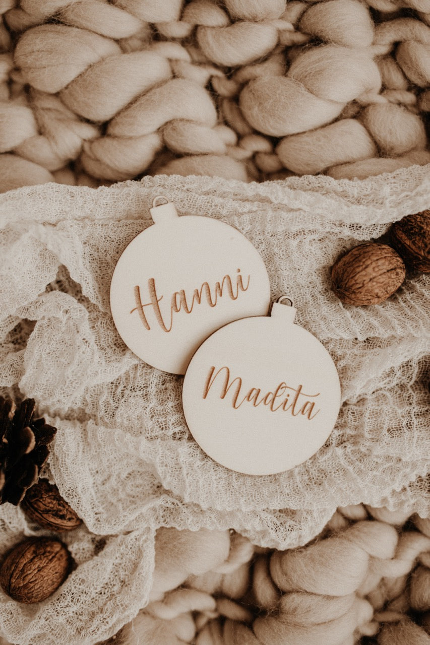 Geschenkanhänger "Kugel"