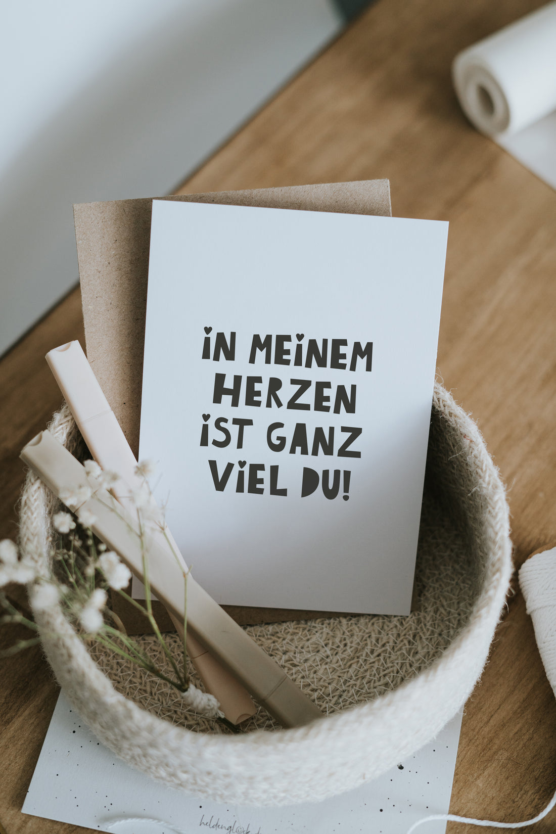 Postkarte "in meinem Herzen"