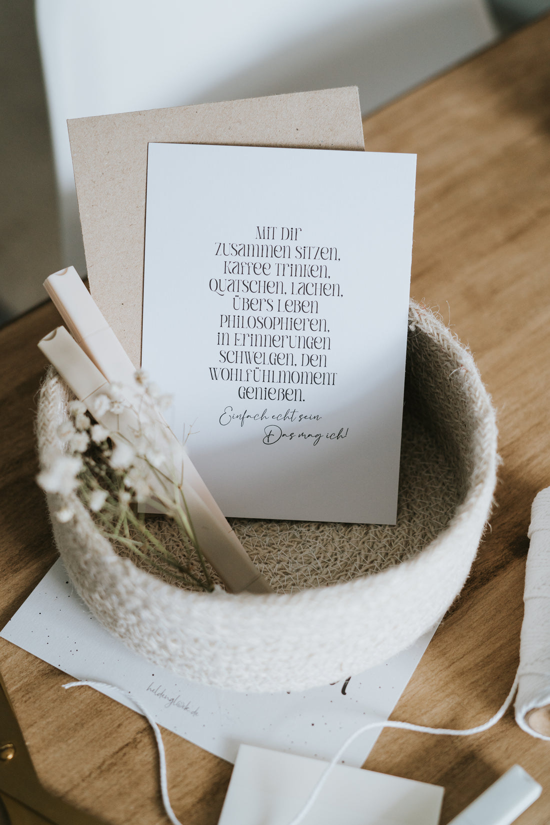 Postkarte "Das mag ich"