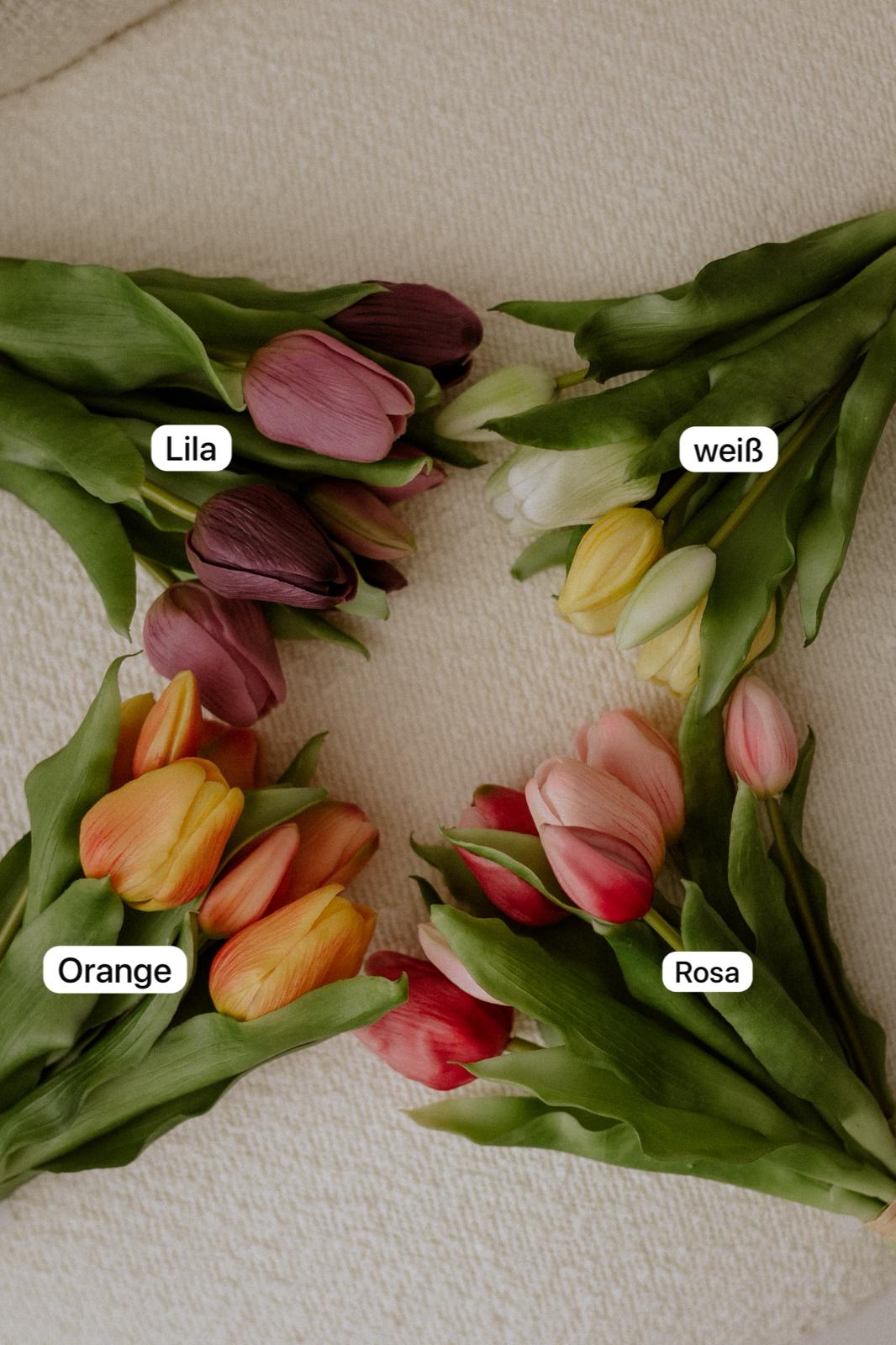 Tulpenbund künstlich realistische Kunstblumen Heimdeko