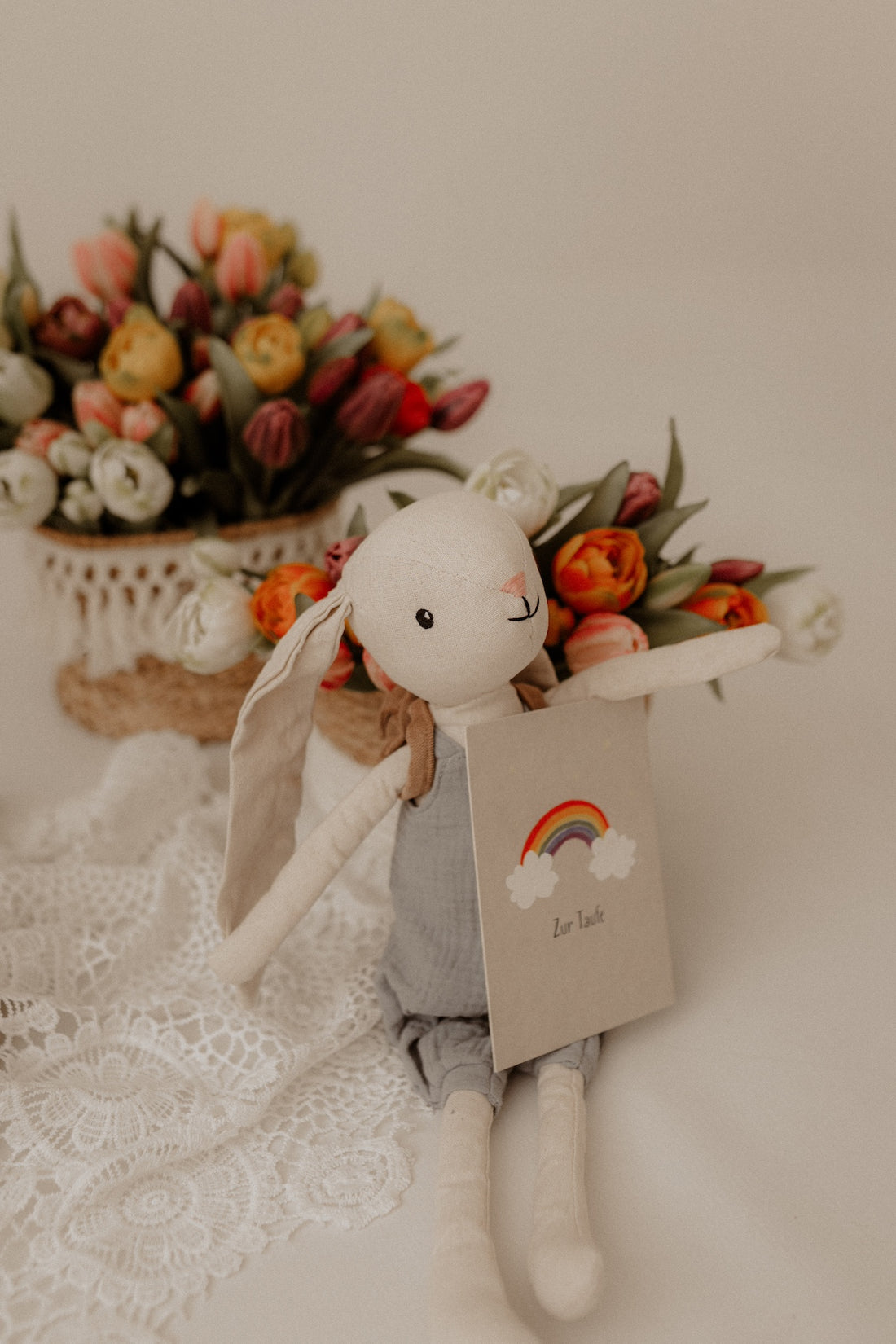 Stoffpuppe "Hase Hugo" 40cm