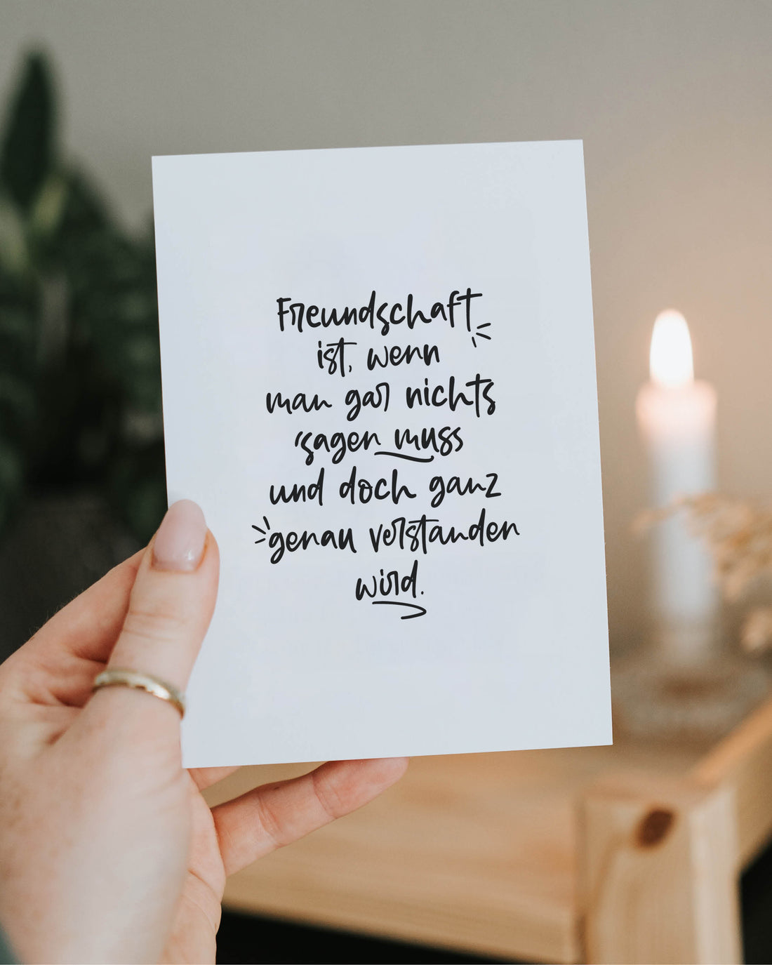 Postkarte "Freundschaft"