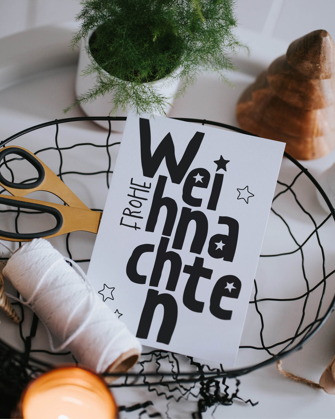 Postkarte "Frohe Weihnachten"