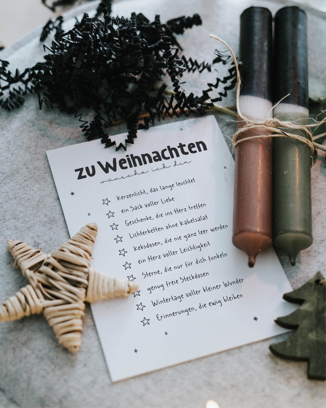 Postkarte "Weihnachtswünsche"