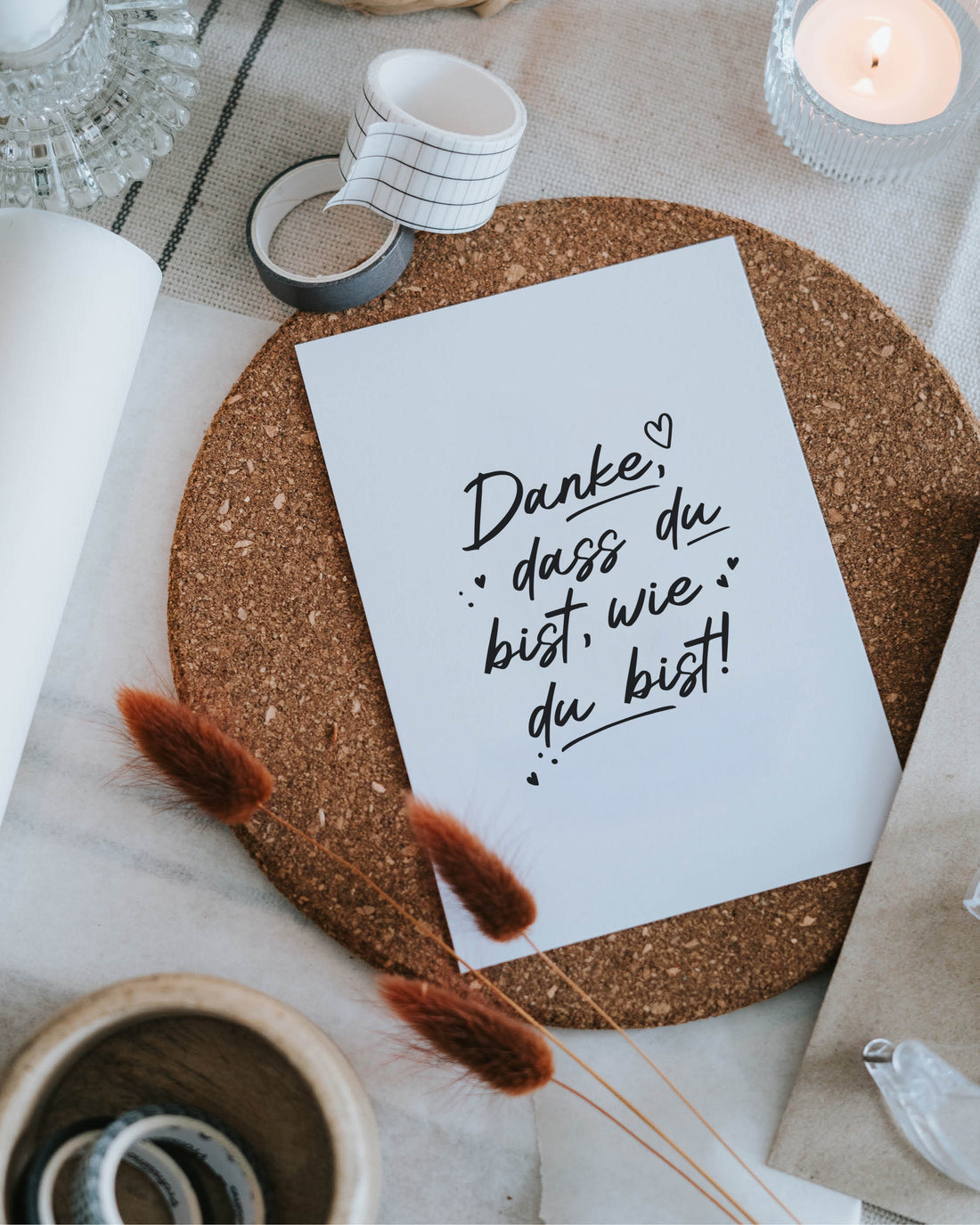 Postkarte "Danke dass"